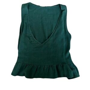 Pacsun Green Flowy Blouse